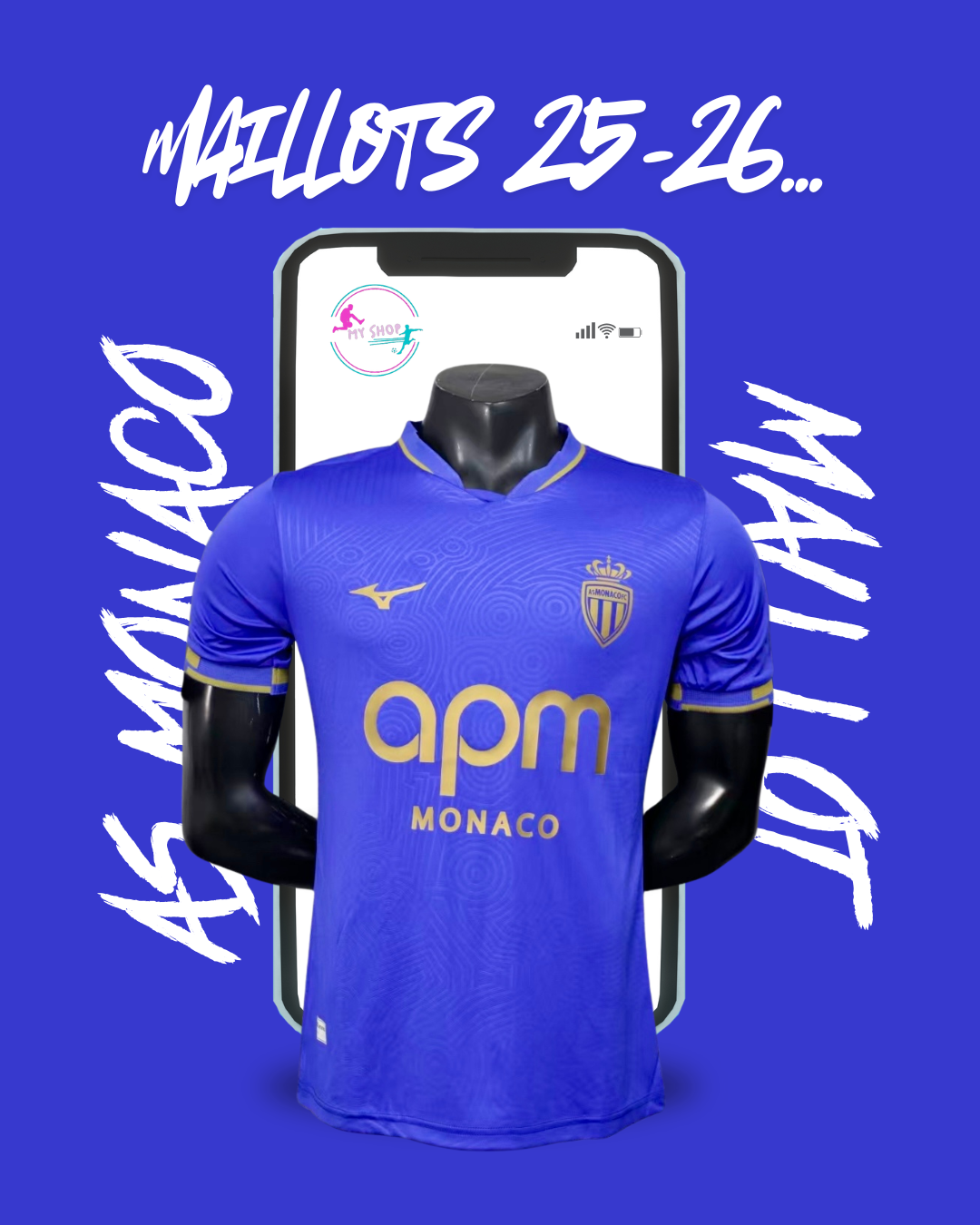 Maillot As Monaco exterieur