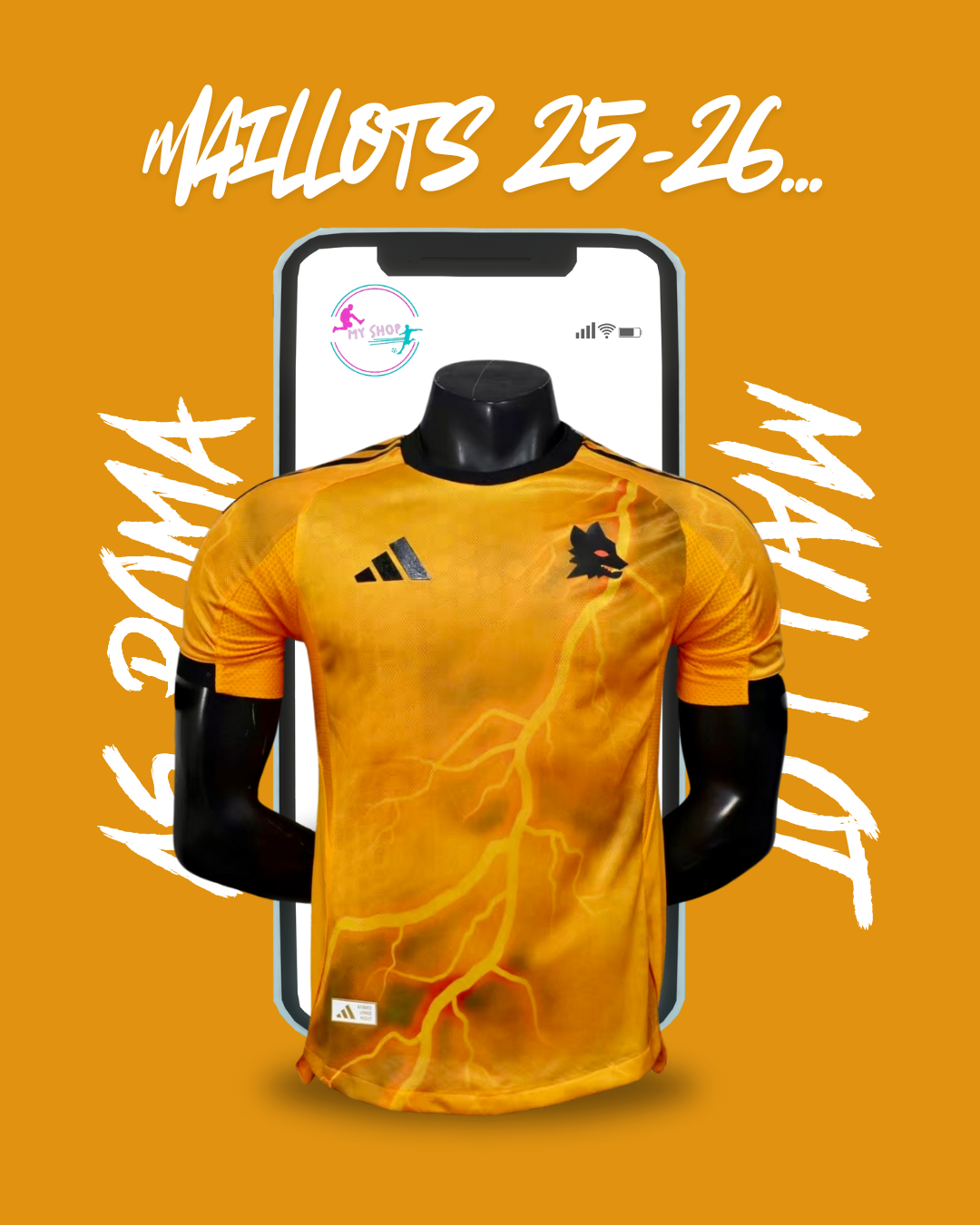 Maillot As Roma exterieur