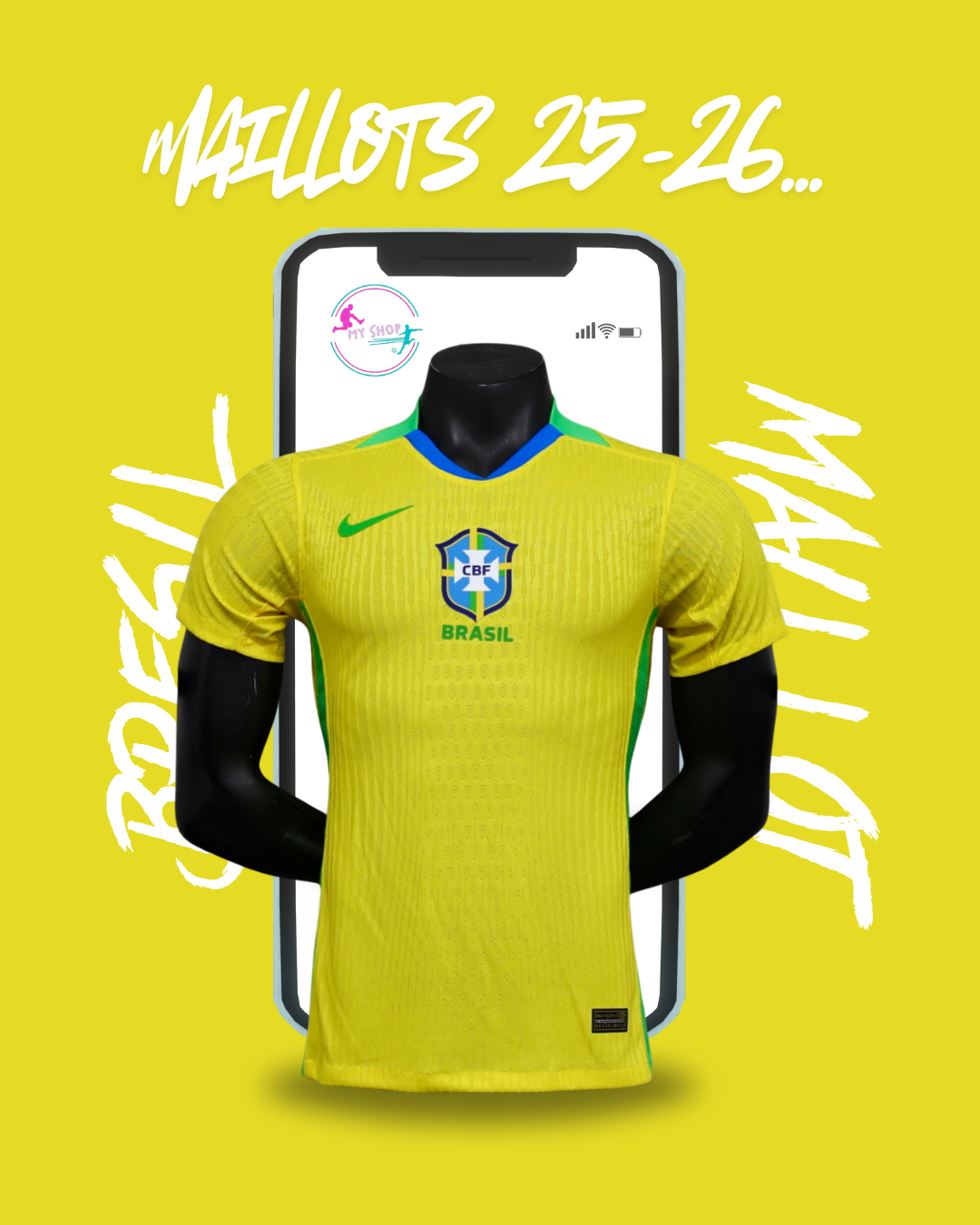 Maillot Jersey Brésil/Brazil extérieur 2024/25 Maillot Jersey Brésil/Brazil extérieur 2024/25