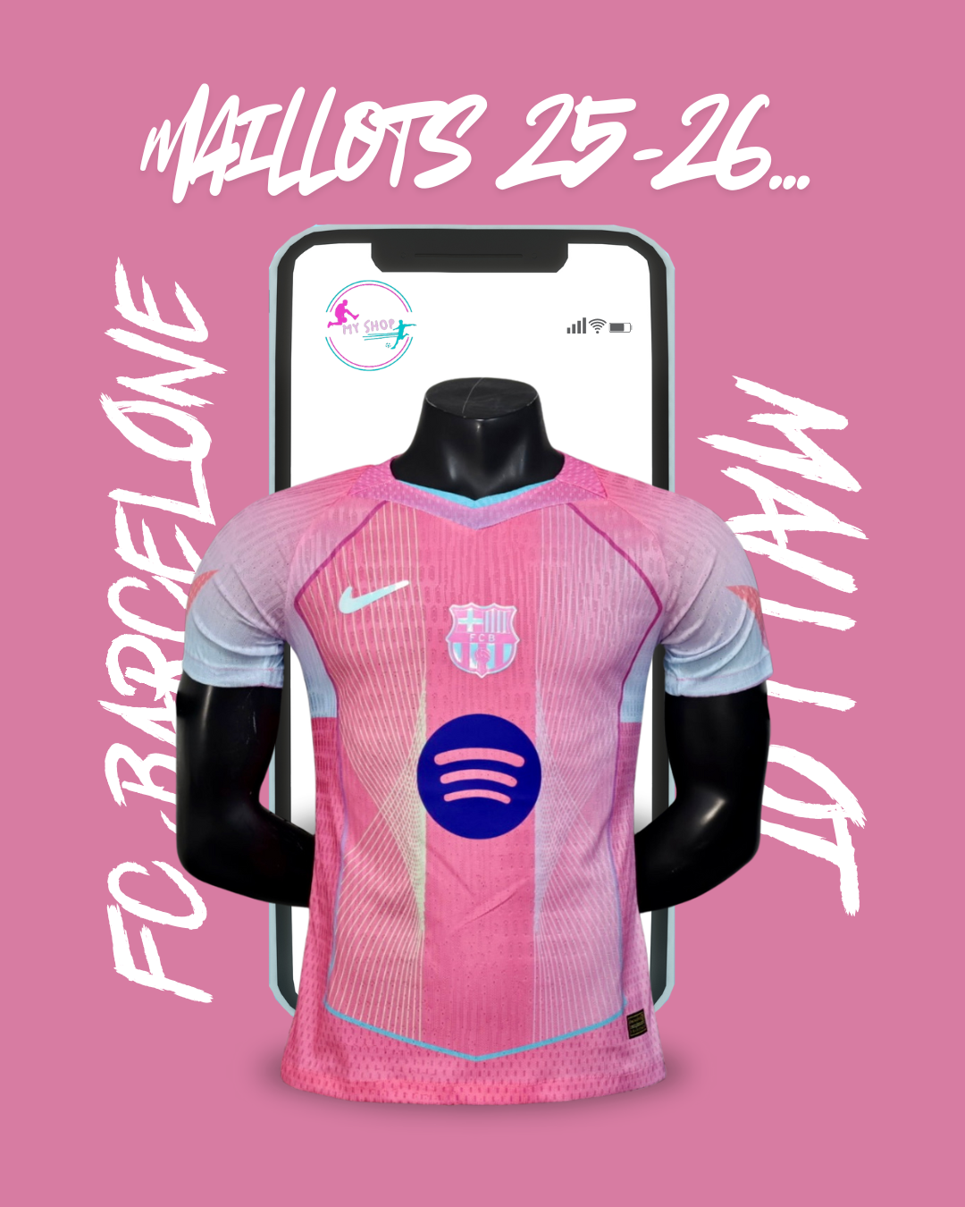 Maillot FC Barcelone rose