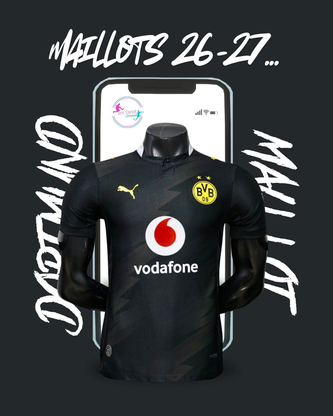 Maillot Dortmund Extérieur