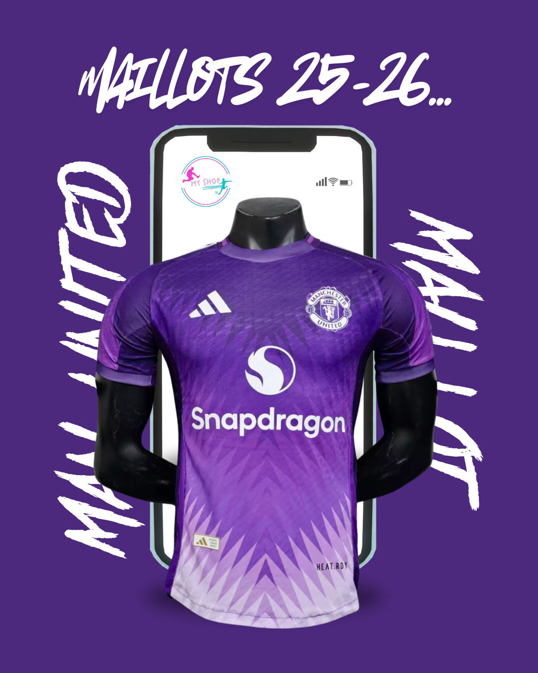 Maillot Man United violet