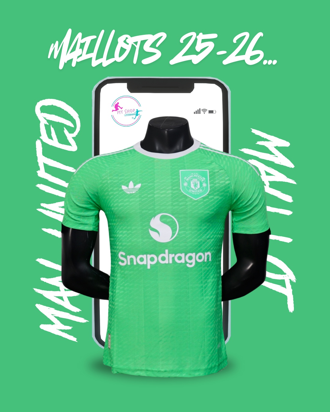 Maillot Man United gardien vert
