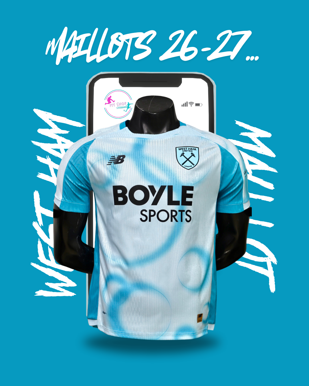 Maillot West Ham exterieur