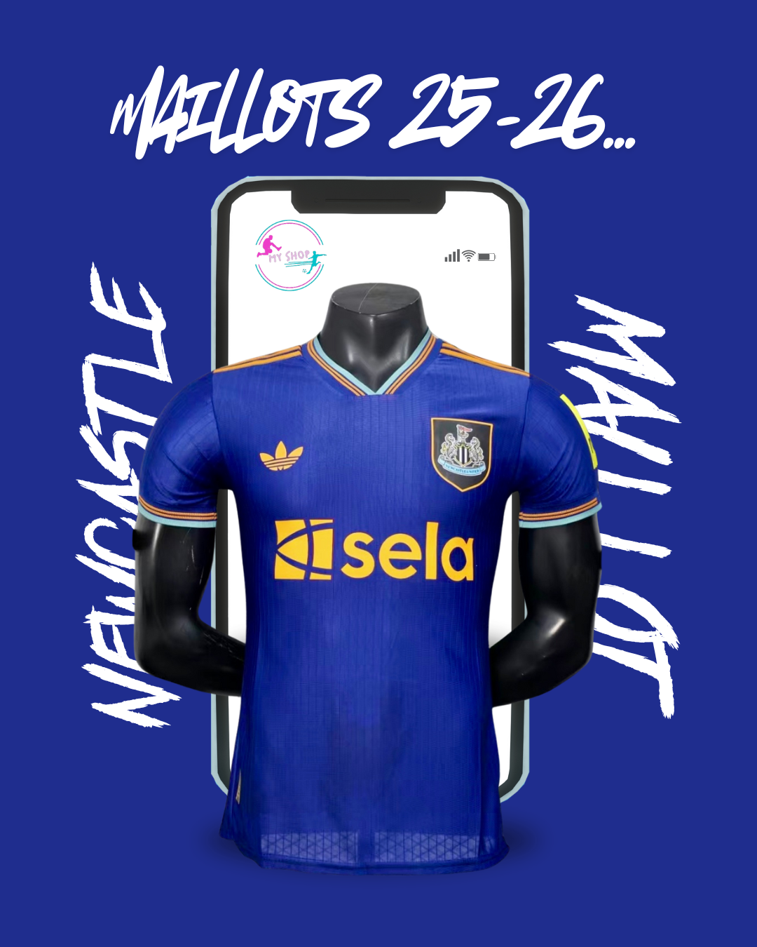Maillot Newcastle exterieur